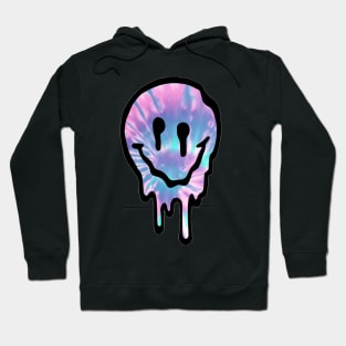 Tye Dye Drippy Smiley Face Hoodie